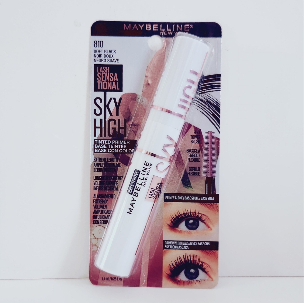 🐢2/$15 Maybelline Lash Sensational Sky High Tinted Primer Mascara Soft Black